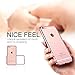 Merope Phone Case Hybrid Crystal Clear with PU Bumper for iPhone 6Plus (Rose Gold)