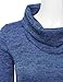 NINEXIS Women's Heathered Cowl Neck Handkerchief Hem Dress (S-3XL / 10 Colors)