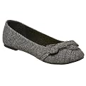 Women's Mossimo Supply Co. Onie Tweed Flats - Black/Gray