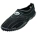 Men's Water Shoes Aqua Slippers Yoga Exercise Socks With Drawstring Closure (11, Black / Black)