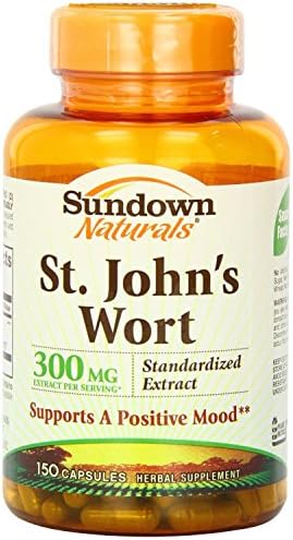 Sundown Naturals St. John's Wort, 300 mg., 150 - Capsules Pack of 5
