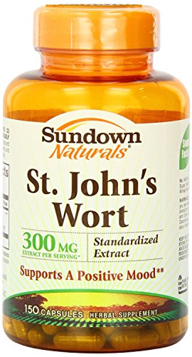 Sundown Naturals St. John's Wort, 300 mg., 150 - Capsules Pack of 5
