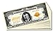 $10,000 Dollar Gold Certificate Novelty $10,000 Bill - 10 Count with Bonus Clear Protector & Christopher Columbus Bill