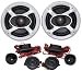 Crunch P1-6.5C 6.5-Inch Component 800 Watts Maximum - 60 Continual Speaker System