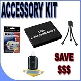 NP-40 Replacement Lithium Ion Rechargeable Battery NP40 BigVALUEInc Accessory Saver Bundle for Casio EX Z100, Z1000, Z1050, Z1080, Z1200, Z200, Z30, Z40, Z50, Z500, Z55, Z57, Z600, Z700, Z750, Z8, Z850, Z9, PROEX505, PROEX600, PROEX700, + MORE!