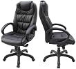 High Back Black Top Grain Leather Executive Swivel