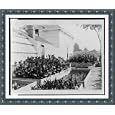Historic Print (S): [Flower beds, greenhouse, and building at the home of Luther Burbank] / Wm. Shaw, photog