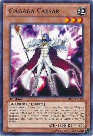 Yu-Gi-Oh! - Gagaga Caesar (ABYR-EN001) - Abyss Rising - 1st Edition - Rare On Sale