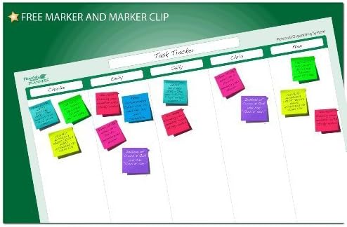 5 Column Task Planner 19 in x 24 in - Laminated and Erasable by PlanetSafe Planners