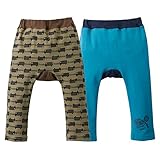 (ニッセン) nissen ストレッチマチ付パンツ２枚組 カーキ系＋ターコイズ 身長90cm