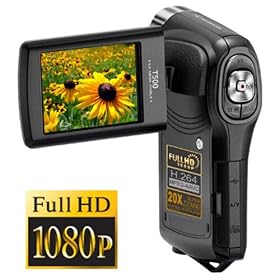 SVP T500-Bk FULL HD 1440x1080p Digital Camcorder + Camera with 2.5 LCD, 20x Zoom, Leather Body, HDTV Output