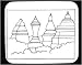 Mouse Pad with black and white, religion, temple, monastery, worship, historic, Asia, monument, ancient, architecture