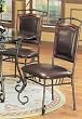 Dark Distress Gold Metal Finish Dining Chairs By Coaster Furniture