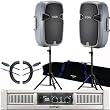 2 JBL EON 305 PA DJ Portable Speakers Bundle