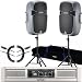 2 JBL EON 305 PA DJ Portable Speakers Bundle
