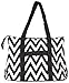 Ever Moda Chevron Tote Bag X-Large