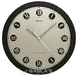 Review Seiko  / Seiko black radio controlled wall clock