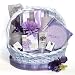 Relaxing Lavender Spa Gift Basket for Women - Great Birthday or Christmas Holiday Gift Idea for Her