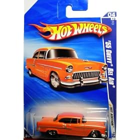 2010 HOT WHEELS HOT AUCTION 04 OF 10 RED '55 CHEVY BEL AIR