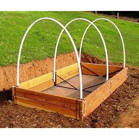 HEAVY-DUTY STEEL Raised Bed Garden Frame Kit - GV12-4-08, 4'W x 8-10'L x 12Tall, Vert Side by