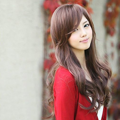Fashion Lady Light Brown Curly Long Wig (Light Brown)