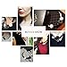 eManco Statement Bib Choker Round Collar Necklaces for Women YUPPIES Geometric Wood Beads with Black and White Fashion Jewelry