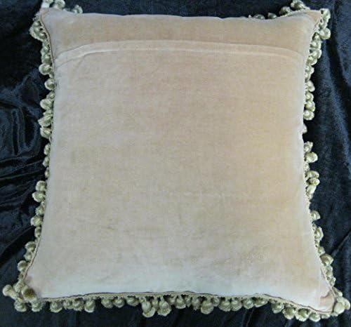 Old French style Aubusson hand made pillow in Scrolls and Leaves design 22 x 22 inches