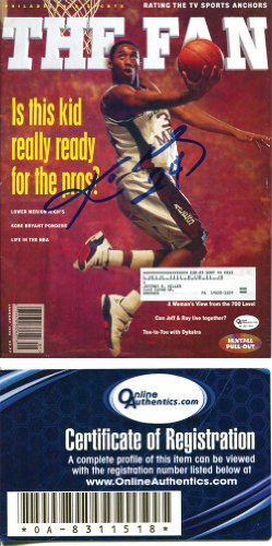 Kobe Bryant Autographed/Hand Signed The Fan Magazine (OAI)