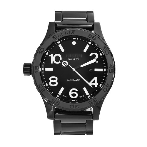 Nixon Men's A147-001 Ceramic Analog Black Dial Watch