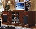 Manchester Concave Plasma Pop Up Entertainment Center w/ Motorized TV Lift LCD