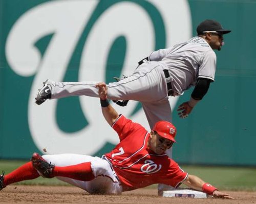 Ivan Rodriguez, Emilio Bonifacio, Washington Nationals, Miami Marlins, 5/15/2011