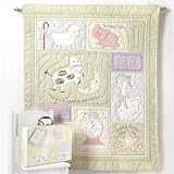 Over the Moon Keepsake Pastel Baby Quilt - Great... by Gifts-to-Impress