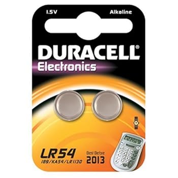 Duracell - Pile spéciale appareils électroniques - LR54 Petit Blister x2 (equivalent 189, V10GA, KA54, RW89, LR1130) Duracell - Pile spéciale appareils électroniques - LR54 Petit Blister x2 (equivalent 189, V10GA, KA54, RW89, LR1130)