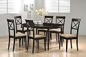 Kitchen Table W/ 6 Chairs , Rich Cuppucino Finish "new"