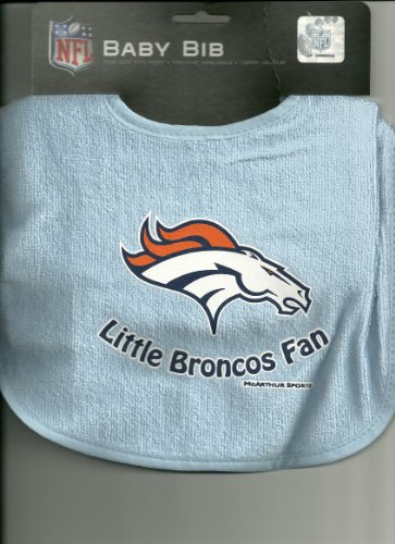 Denver Broncos Blue Baby Bib
