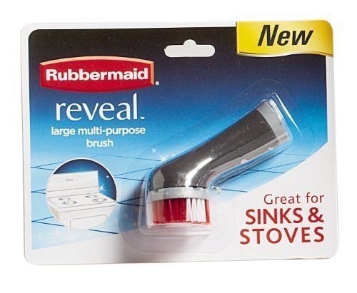 Rubbermaid 1853245 Reveal Power Scrubber Multipurpose Head, 1-Inch (2-Pack)