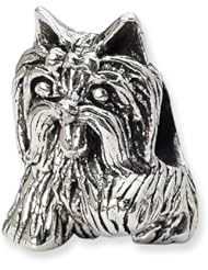 Sterling Silver Reflections Yorkshire Terrier Bead