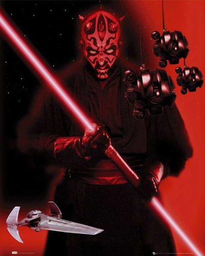 Empire Merchandising 524102 Star Wars - Darth Maul Red - Film Mini-Poster - Druck - Gr&ouml;sse 40 x 50 cm