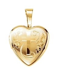 Sterling Silver Cross Heart Locket