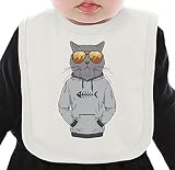 Cat ネクタイを有する有機ビブ Medium