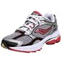 Saucony Women's ProGrid Omni 7 Moderate Running Shoe,Silver/Rose/Black,7 M