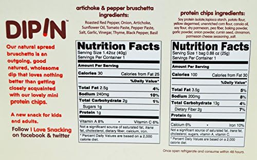 DipIn Hummus + Protein Chips and Bruschetta + Protein Chips Pack of 12