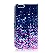 iphone 6S Plus Case,iphone 6 Plus Case, Tradekmk(TM) Fashion Unique Purple Blue Combo Spots Design Premium PU Leather Slim Fit Folio Magnet Wallet Stand Shell Cover Case with Card Holders Compatible with Apple iPhone 6 6S Plus(5.5)[+Stylus]