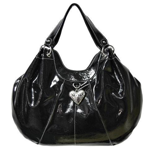 XOXO HAMMER TIME BIG BLACK PATENT LEATHER HANDBAG TOTE on Travel Gear Bag Travel Gear Bag XOXO HAMMER TIME BIG BLACK PATENT LEATHER HANDBAG TOTE