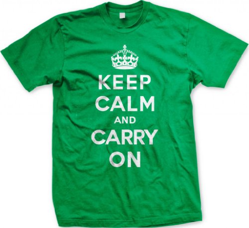 Keep Calm And Carry On Men's T-shirt