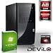 DEViLO 1115 PC System - AMD A8-5600K (Black Edition), 4x3.6 GHz, Sockel FM2 | 8GB DDR3-1333 | 1000 GB SATA2 | AMD Radeon HD7560D, HDMI, DVI, VGA, (DirectX11, FullHD) | ASUS-Mainboard | USB3.0 | DVD-RW | Cardreader | 6-Kanal-Sound | Gigabit-LAN | 420W | Microsoft Windows 7 Home Premium 64-Bit