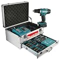 Makita BDF343RHEX5 Akku-Bohrschrauber im Alukoffer inkl. 96-tlg. Zubeh�rset, 2 Akkus und Ladeger�t
