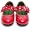L'Amour Toddler Girls Red Patent Dress Shoes with Jeweled Flowers 6