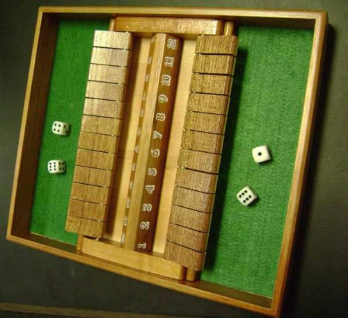 Childrens Toyshop  Toys : Double-Sided Shut the Box Game