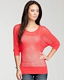 bebe Net Weave Dolman Top